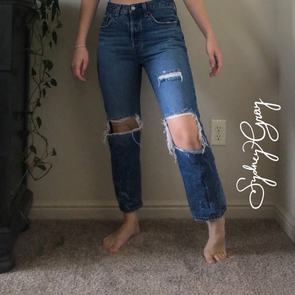 SUPER CUTE RARE WASH Levi 501 Jeans - Picture 4 of 12